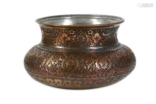 A TIMURID-STYLE TINNED COPPER BOWL Iran, late 16th -