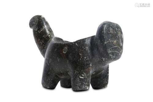 A PRE-COLUMBIAN BLACKSTONE DOUBLE-HEADED MORTAR