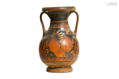 AN APULIAN RED FIGURE AMPHORA