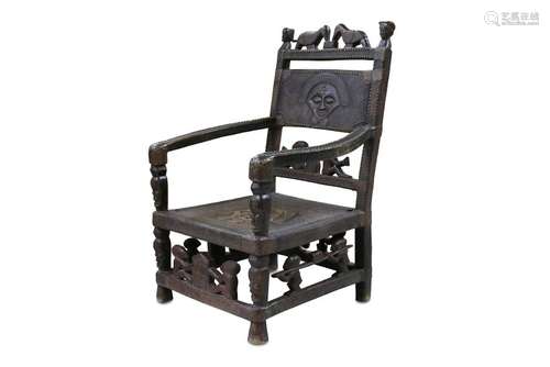 A CHOKWE CHIEF'S CHAIR