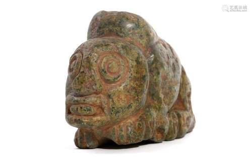 A PRE-COLUMBIAN GREENSTONE VESSEL