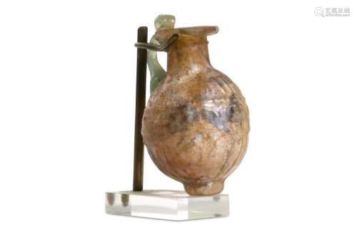 A ROMAN GLASS FLASK