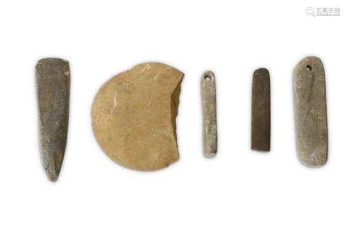 A GROUP OF NEOLITHIC STONE IMPLEMENTS Circa 3rd - 1st