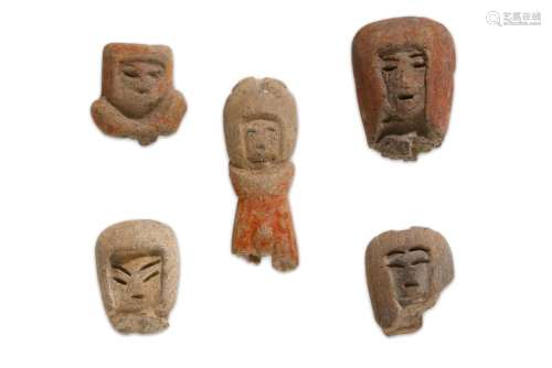 A GROUP OF VALDIVIA CULTURE TERRACOTTA FRAGMENTS