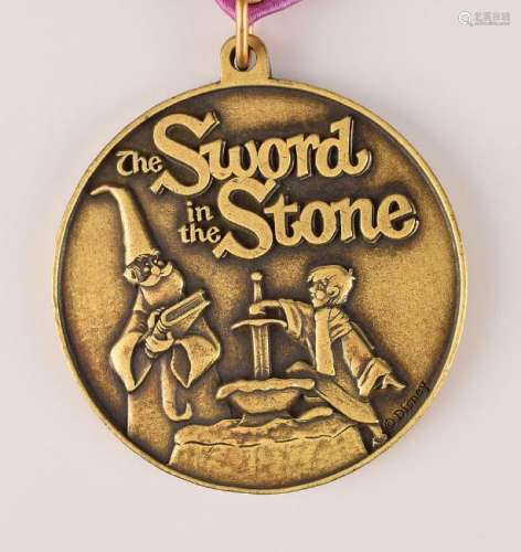 Sword in the Stone presentation medal from Disneyland