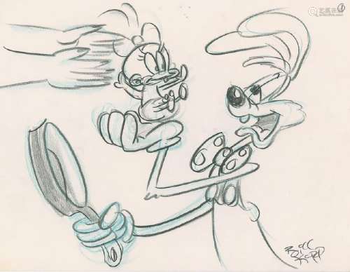 Roger Rabbit and Baby Herman production storyboard