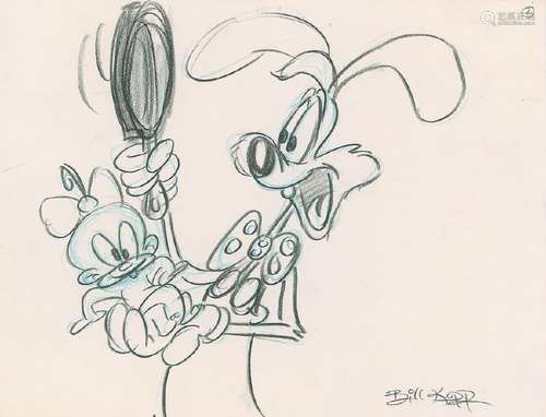 Roger Rabbit and Baby Herman production storyboard