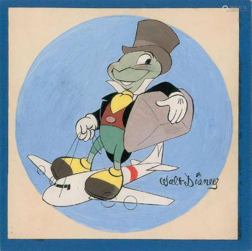 Jiminy Cricket Original Painting by Jim Fletcher