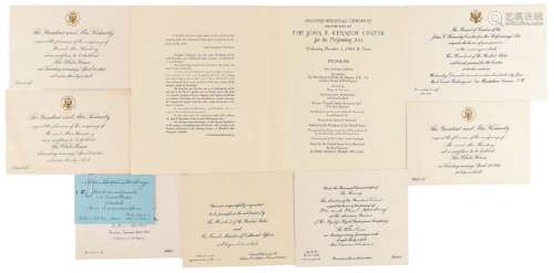 John F. Kennedy Official Invitations