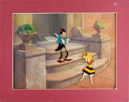 Smack the Mosquito and Honey Bee production cels and