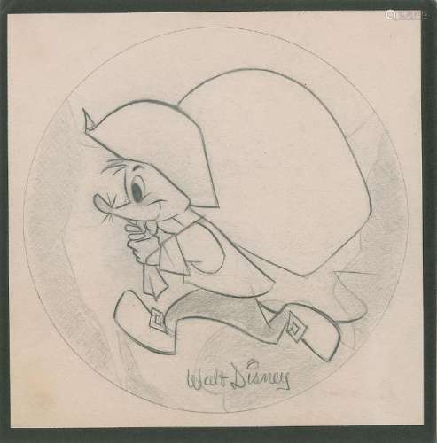 Amos Mouse Original Drawing by Jim Fletcher