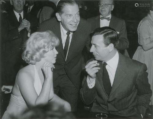 Marilyn Monroe, Yves Montand, and Milton Berle