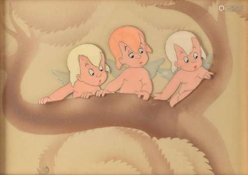 Three Cherubs production cels from Fantasia