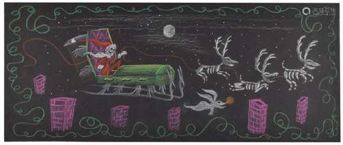Jack Skellington and Zero concept storyboard from The