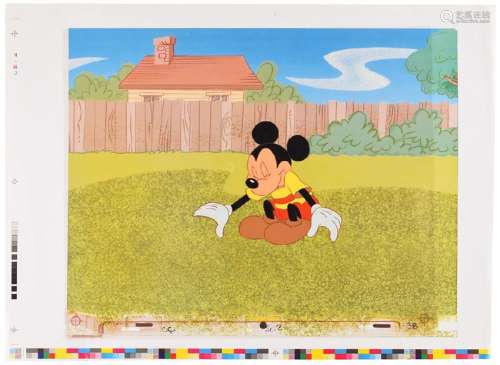 Mickey Mouse production cel from a Disney television