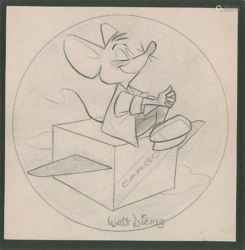 Amos Mouse Original Drawing by Jim Fletcher