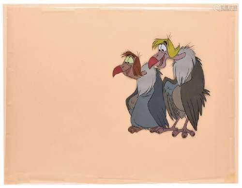 Two Vultures production cel from The Jungle Book