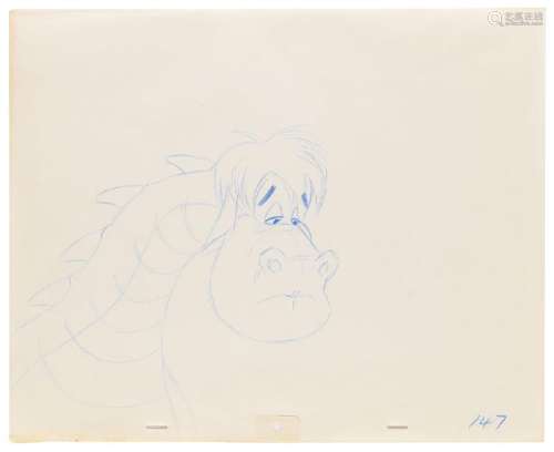 Elliott production drawing from Pete's Dragon