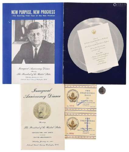 John F. Kennedy Inaugural Ball and Anniversary Ephemera
