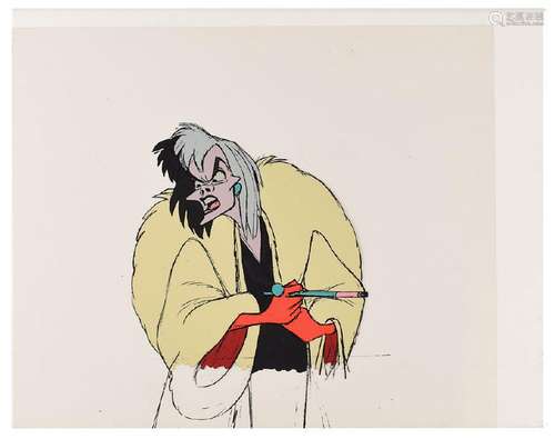 Cruella de Vil production cel from 101 Dalmatians