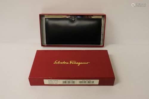 A Salvatore Ferragamo leather purse