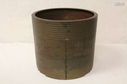 Large Chinese bronze censer