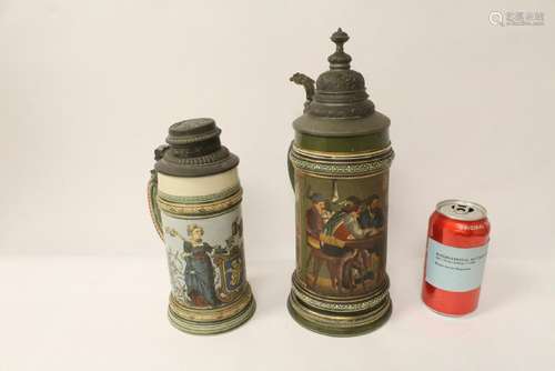 2 Germany beer steins