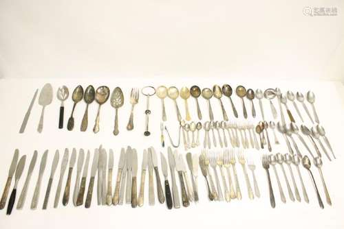 Large lot of silverplate flatware