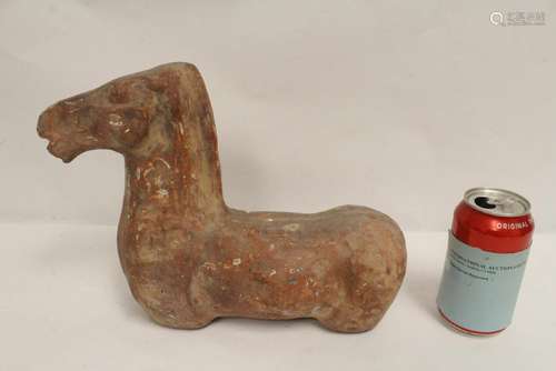 Chinese Han style pottery horse