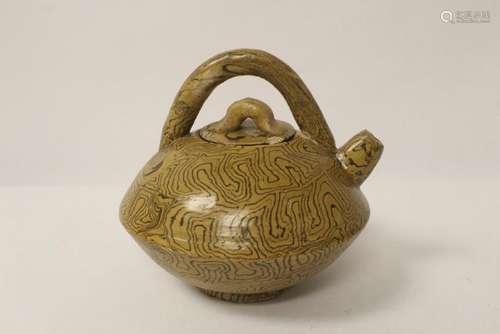 Chinese marbled teapot