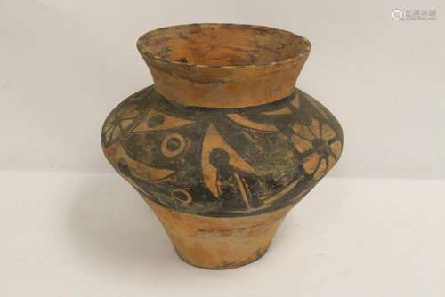 Neolithic style pottery jar