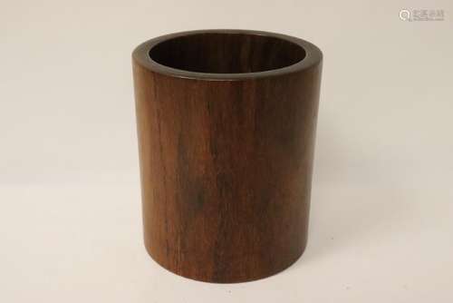 Chinese rosewood brush holder