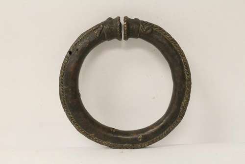 antique bronze ankle bangle bracelet(?)