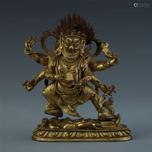 A Fine Gilt Bronze Buddha