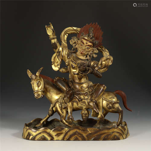 A Fine Gilt Bronze Figure of Laksmi