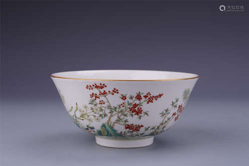 A Chinese Famille Rose 'Floral' Bowl