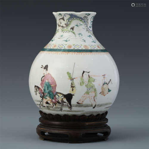 A Chinese Famille Rose 'Figure' Vase