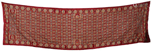 A Chinese Embroidered 'Thousand Buddha' Robe (Kasaya)