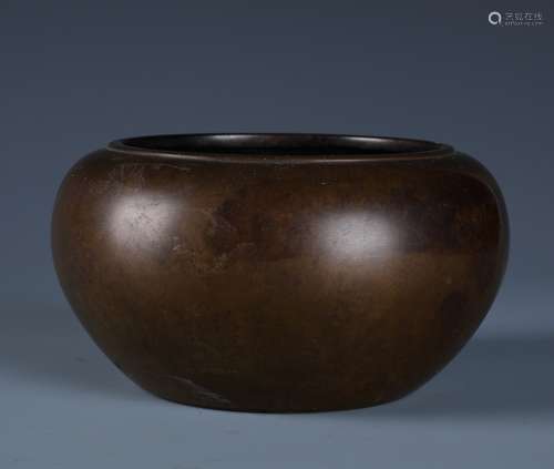 A Chinese Bronze Patra Form Censer