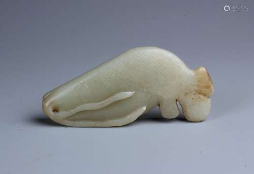 A Chinese Jade Carving of Fish