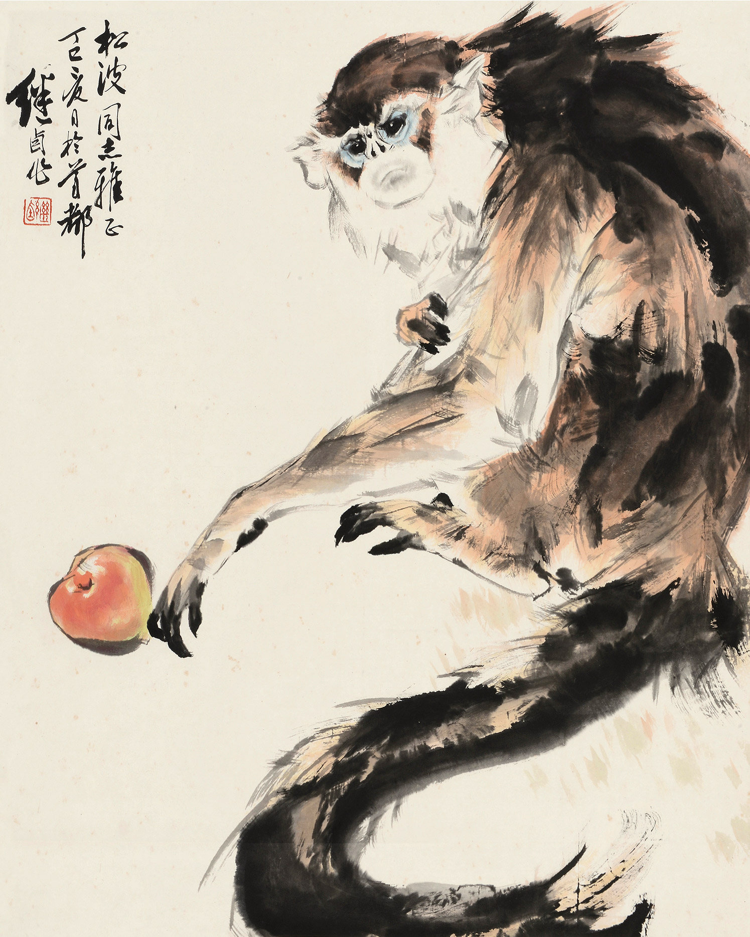 刘继卣画猴作品图片