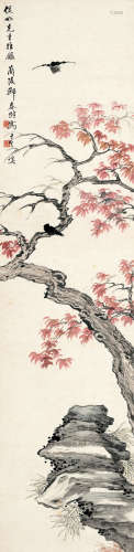 邓春澍(1884-1954)花鸟 设色纸本 立轴