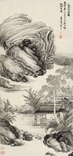 吴历(1632-1718）(款) 凤阿山房图