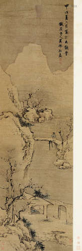 高其佩(1660-1734山水 设色纸本 立轴