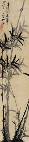 竹禅(1824-1901)清风高节 水墨纸本 立轴