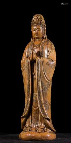 SHOUSHAN STONE "GUANYIN "BUDDHA