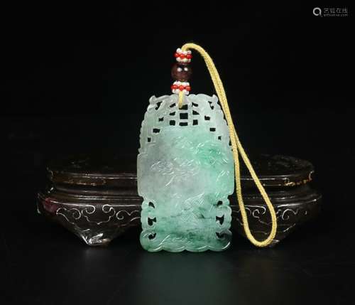 "SONG HE YAN NIAN "JADEITE PENDANT