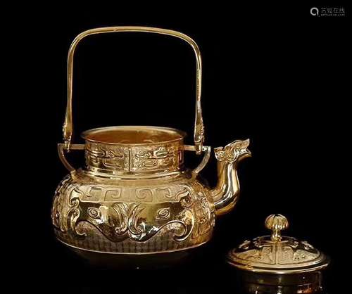 SILVER  GILT POT(1925)