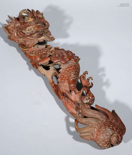 HUANGYANG WOOD DRAGON RU YI ORNAMENT