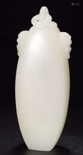 HETIAN JADE SNUFF BOTTLE